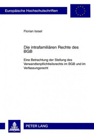 Kniha Intrafamiliaeren Rechte Des Bgb Florian Israel