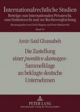 Книга Zustellung Einer Punitive Damages-Sammelklage an Beklagte Deutsche Unternehmen Amir-Said Ghassabeh