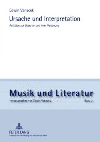 Kniha Ursache Und Interpretation Edwin Vanecek