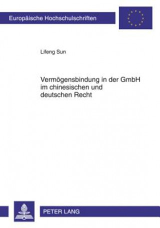 Książka Vermoegensbindung in Der Gmbh Im Chinesischen Und Deutschen Recht Lifeng Sun