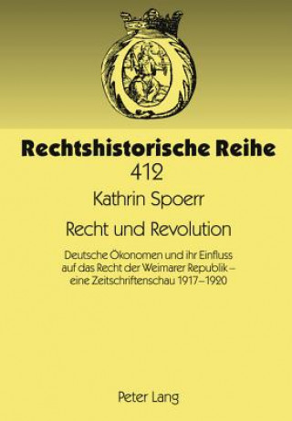 Buch Recht Und Revolution Kathrin Spoerr