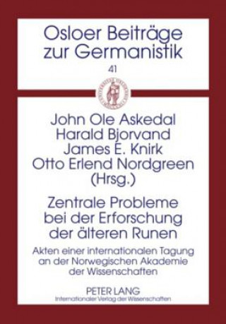 Buch Zentrale Probleme bei der Erforschung der aelteren Runen John Ole Askedal