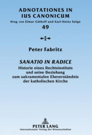 Kniha Sanatio in Radice Peter Fabritz