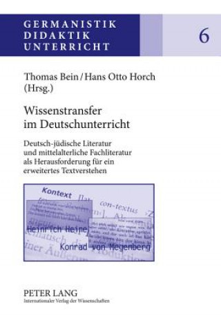 Kniha Wissenstransfer Im Deutschunterricht Thomas Bein