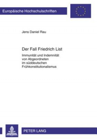 Buch Fall Friedrich List Jens Daniel Rau