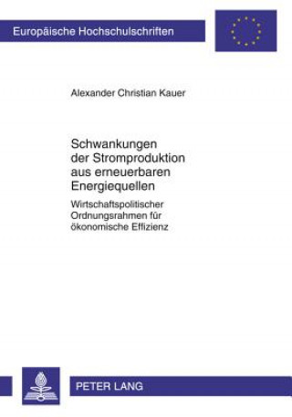 Książka Schwankungen Der Stromproduktion Aus Erneuerbaren Energiequellen Alexander Christian Kauer