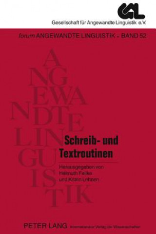 Könyv Schreib- Und Textroutinen Helmuth Feilke