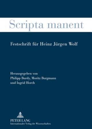 Книга Scripta Manent Philipp Burdy