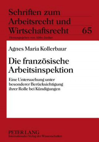 Книга Franzoesische Arbeitsinspektion Agnes Maria Kollerbaur