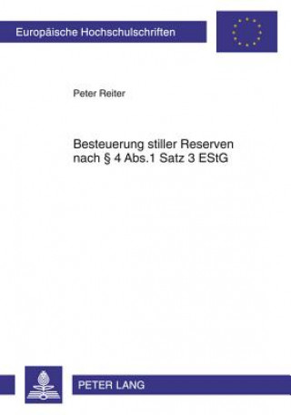 Carte Besteuerung Stiller Reserven Nach 4 ABS.1 Satz 3 Estg Peter Reiter