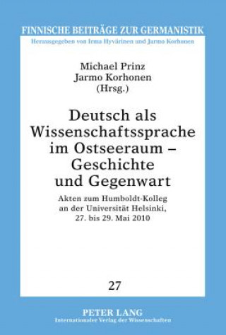 Carte Deutsch ALS Wissenschaftssprache Im Ostseeraum - Geschichte Und Gegenwart Michael Prinz
