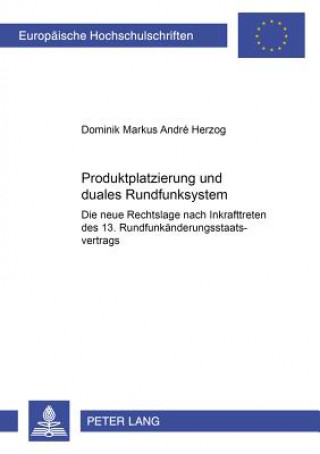 Carte Produktplatzierung Und Duales Rundfunksystem Dominik Markus André Herzog