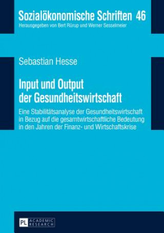 Książka Input Und Output Der Gesundheitswirtschaft Sebastian Hesse