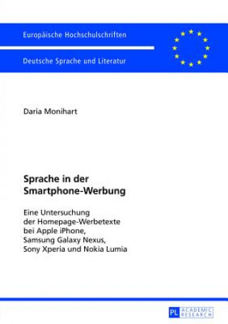 Książka Sprache in Der Smartphone-Werbung Daria Monihart