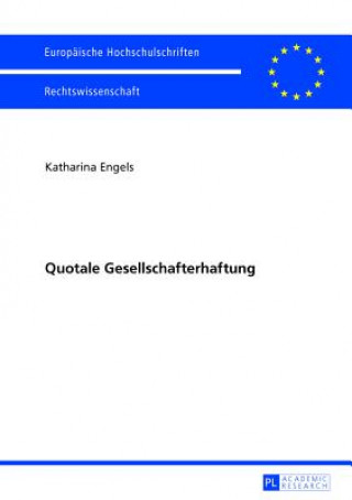 Buch Quotale Gesellschafterhaftung Katharina Engels