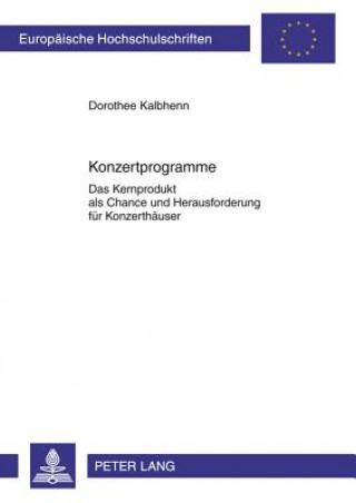 Knjiga Konzertprogramme Dorothee Kalbhenn