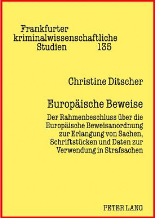 Kniha Europaeische Beweise Christine Ditscher