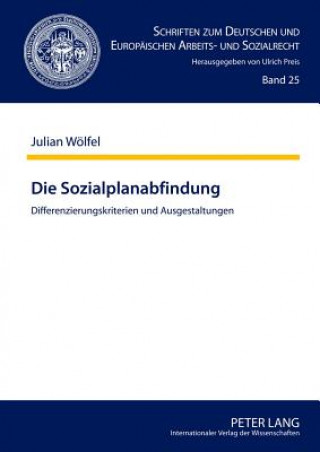 Kniha Sozialplanabfindung Julian Wölfel