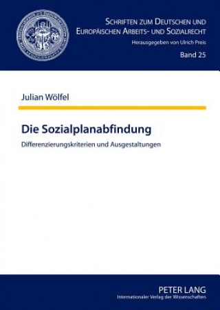 Książka Sozialplanabfindung Julian Wölfel