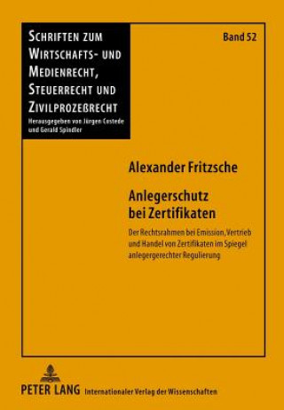 Книга Anlegerschutz Bei Zertifikaten Alexander Fritzsche