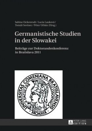Kniha Germanistische Studien in Der Slowakei Sabine Eickenrodt