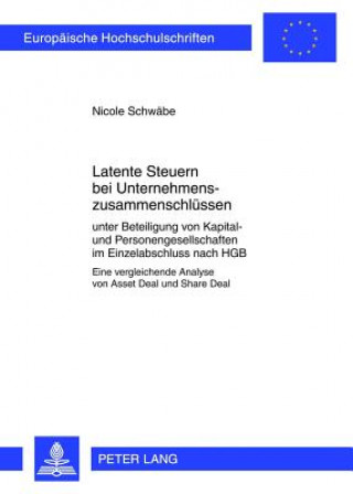 Kniha Latente Steuern Bei Unternehmenszusammenschluessen Nicole Schwäbe