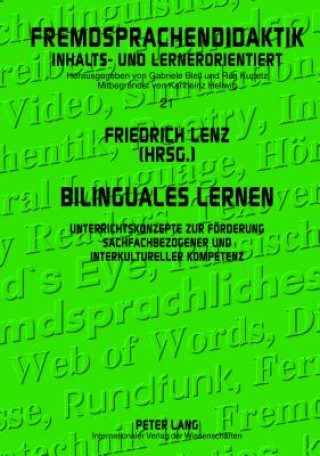 Kniha Bilinguales Lernen Friedrich Lenz