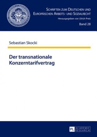 Kniha Der Transnationale Konzerntarifvertrag Sebastian Skocki