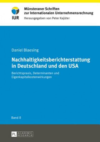 Książka Nachhaltigkeitsberichterstattung in Deutschland Und Den USA Daniel Blaesing