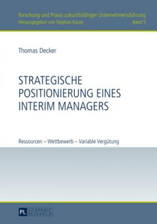 Book Strategische Positionierung Eines Interim Managers Thomas Decker