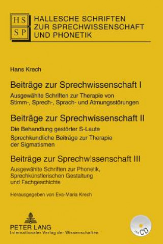 Carte Beiträge zur Sprechwissenschaft I-III, m. Buch, m. Buch, m. Buch Hans Krech