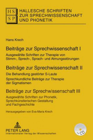 Książka Beiträge zur Sprechwissenschaft I-III, m. Buch, m. Buch, m. Buch Hans Krech