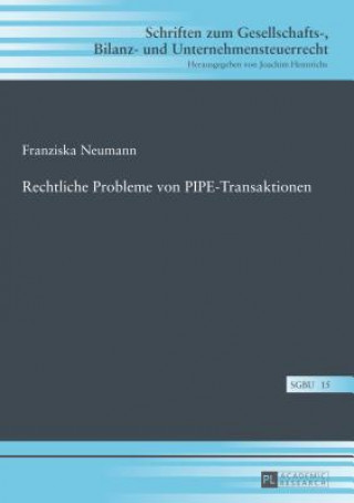 Book Rechtliche Probleme Von Pipe-Transaktionen Franziska Neumann