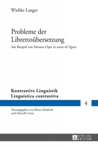 Kniha Probleme der Librettouebersetzung Wiebke Langer