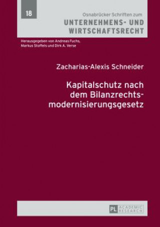 Kniha Kapitalschutz Nach Dem Bilanzrechtsmodernisierungsgesetz Zacharias-Alexis Schneider