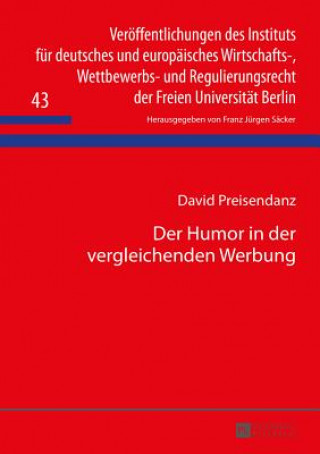 Kniha Der Humor in Der Vergleichenden Werbung David Preisendanz