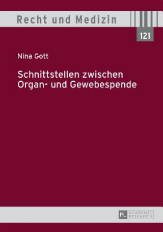 Livre Schnittstellen Zwischen Organ- Und Gewebespende Nina Gott