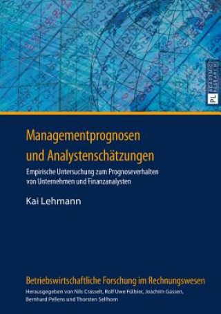 Kniha Managementprognosen Und Analystenschatzungen Kai Lehmann