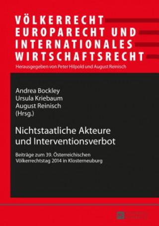 Kniha Nichtstaatliche Akteure Und Interventionsverbot Andrea Bockley