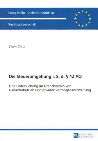 Kniha Die Steuerumgehung I. S. D.  42 Ao Chen Chiu