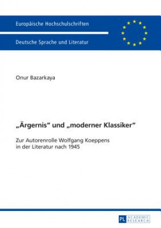 Książka "argernis" Und "moderner Klassiker" Onur Bazarkaya