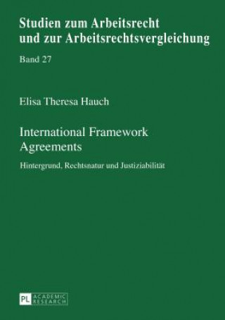 Książka International Framework Agreements Elisa Theresa Hauch