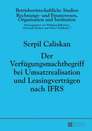 Livre Der Verfugungsmachtbegriff Bei Umsatzrealisation Und Leasingvertragen Nach Ifrs Serpil Caliskan