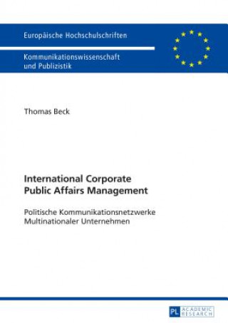 Könyv International Corporate Public Affairs Management Thomas Beck