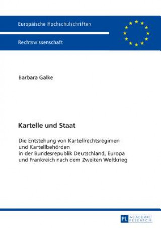 Libro Kartelle Und Staat Barbara Galke