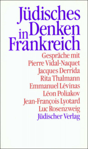 Kniha Jüdisches Denken in Frankreich Elisabeth Weber