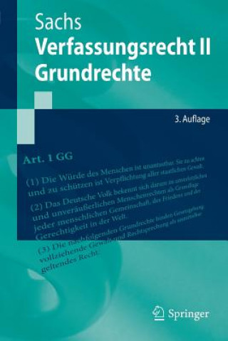 Kniha Verfassungsrecht II - Grundrechte Michael Sachs