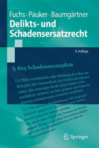 Knjiga Delikts- Und Schadensersatzrecht Maximilian Fuchs