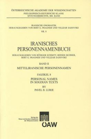 Książka Iranisches Personennamenbuch / Personal Names in Sogdian Texts Pavel B. Lurje