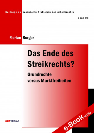 Książka Das Ende des Streikrechts? Florian Burger